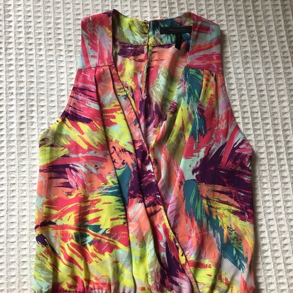 🌴BCBG Max Azria Thalia printed romper size Small - Picture 3 of 5